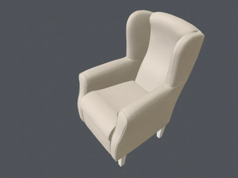 विंगबैक चेयर 3D मॉडल