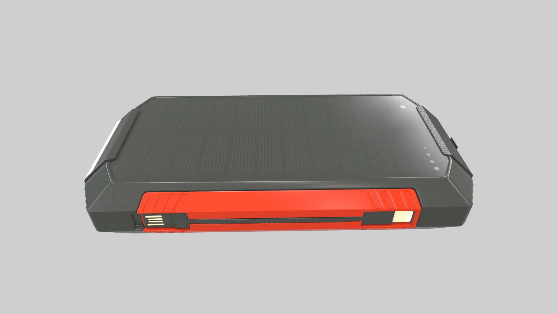 Solar Power Bank 3D Model .c4d .max .obj .3ds .fbx .stl .blend 