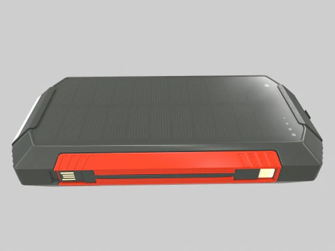 Solar Power Bank 3D Model