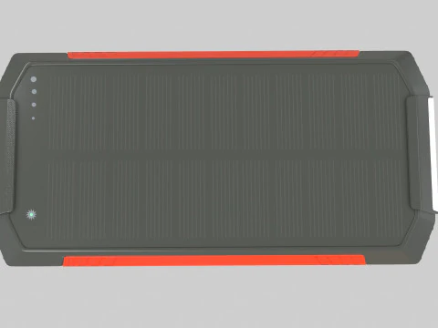 Solar Power Bank 3D Model
