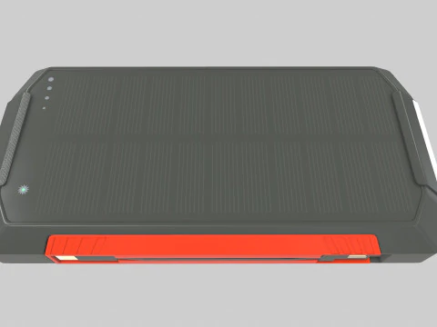 Solar Power Bank 3D Model