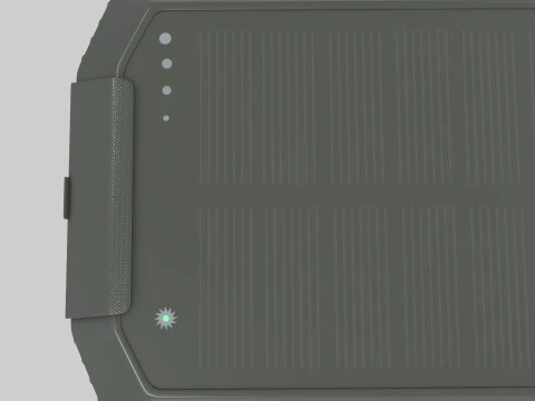 Solar Power Bank 3D Model