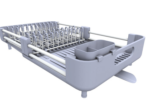 बर्तन सुखाने की रैक 3D मॉडल