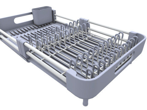 बर्तन सुखाने की रैक 3D मॉडल