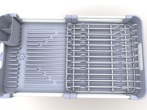 बर्तन सुखाने की रैक 3D मॉडल