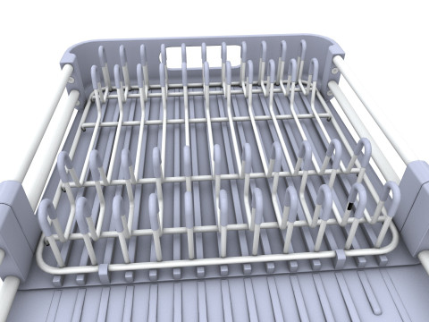 बर्तन सुखाने की रैक 3D मॉडल