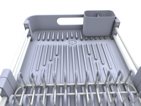 बर्तन सुखाने की रैक 3D मॉडल