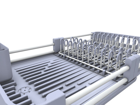 बर्तन सुखाने की रैक 3D मॉडल