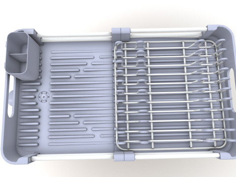 बर्तन सुखाने की रैक 3D मॉडल