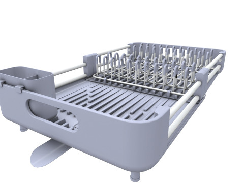 बर्तन सुखाने की रैक 3D मॉडल