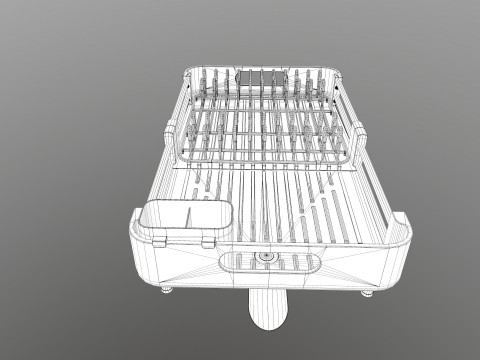 बर्तन सुखाने की रैक 3D मॉडल
