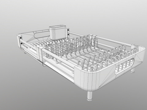 बर्तन सुखाने की रैक 3D मॉडल