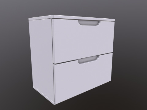 Rack 2 Drawer 3D Model