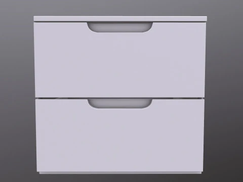 Полка 2 ящика 3D Модель