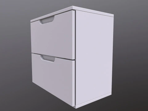 Полка 2 ящика 3D Модель