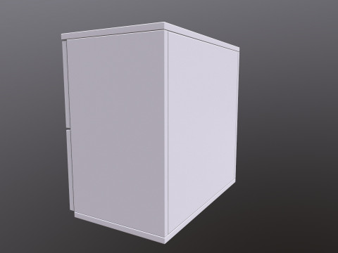 랙 2 서랍 3D 모델