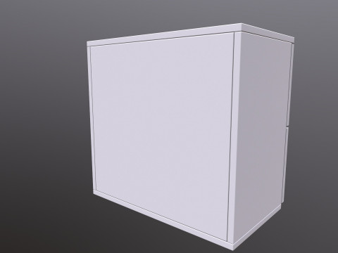 랙 2 서랍 3D 모델