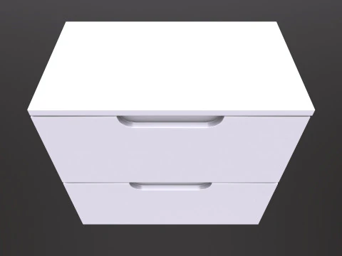 Полка 2 ящика 3D Модель