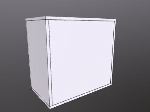 랙 2 서랍 3D 모델