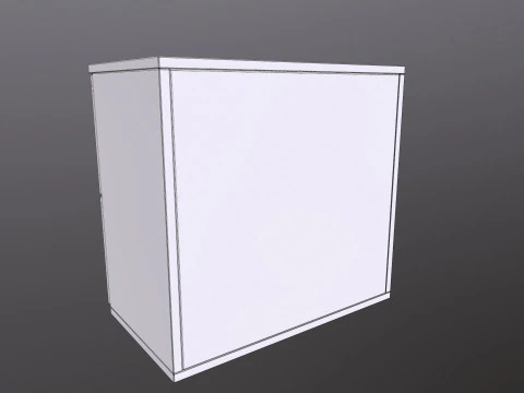 Полка 2 ящика 3D Модель