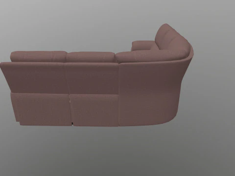 ソファ L字型 3Dモデル