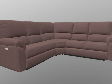 ソファ L字型 3Dモデル