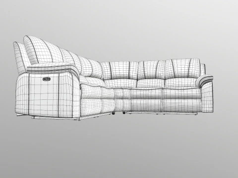 ソファ L字型 3Dモデル