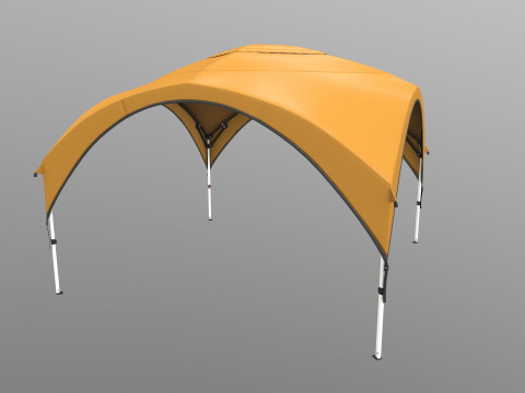 आश्रय तम्बू 3D मॉडल