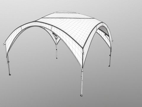 आश्रय तम्बू 3D मॉडल