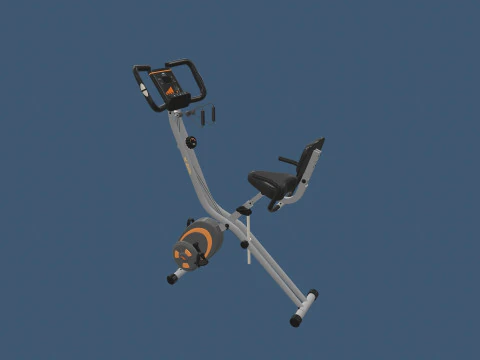 Folding Exercise Bike 3D Model