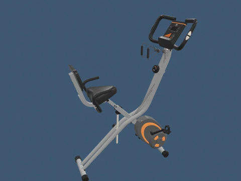Folding Exercise Bike 3D Model