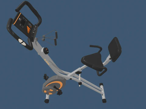 Folding Exercise Bike 3D Model