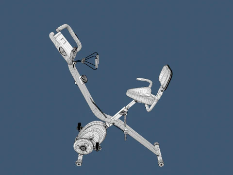 Folding Exercise Bike 3D Model