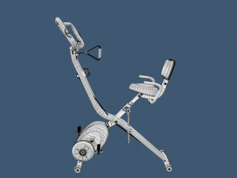 Folding Exercise Bike 3D Model