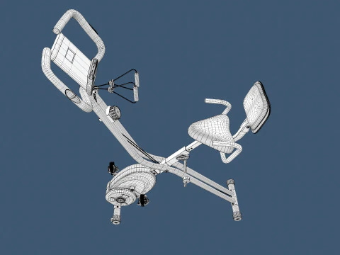 Folding Exercise Bike 3D Model