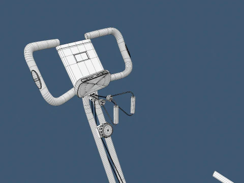 Folding Exercise Bike 3D Model