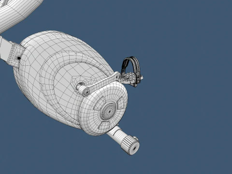 Folding Exercise Bike 3D Model