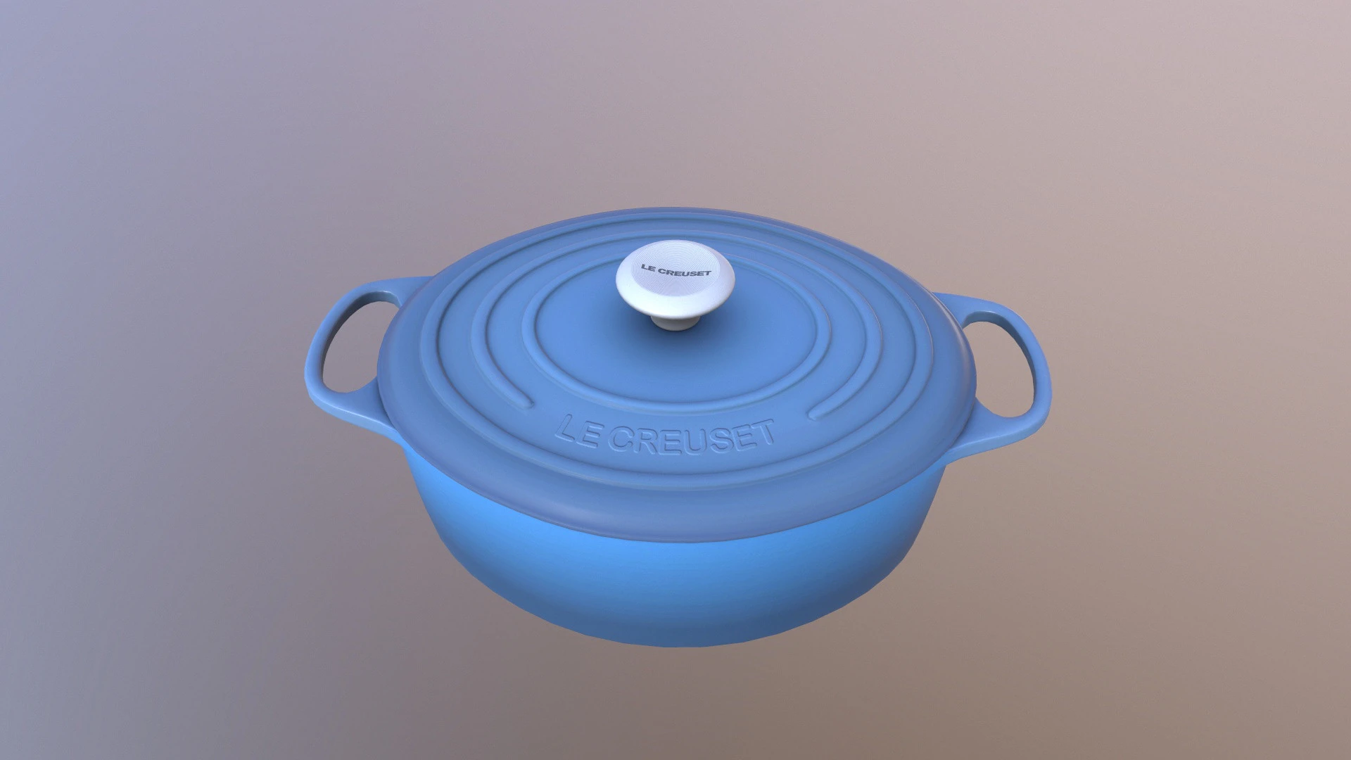 Cookware Le Creuset 3D Model .c4d .max .obj .3ds .fbx .stl .blend 