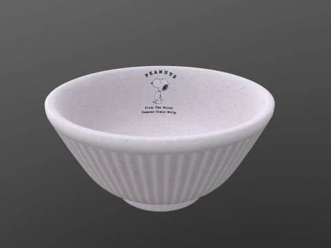 Peanuts Snoopy Rice Bowl 3D Model