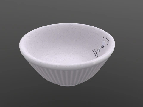 Peanuts Snoopy Rice Bowl 3D Model