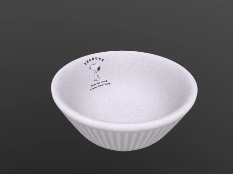 Peanuts Snoopy Rice Bowl 3D Model