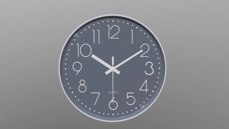 アナログデジタル壁掛け時計 3Dモデル .c4d .max .obj .3ds .fbx .stl .blend 
