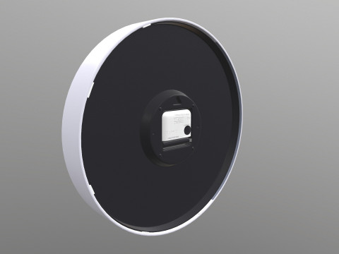 Analog Digital Wall Clock 3D Model