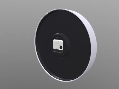 Analog Digital Wall Clock 3D Model