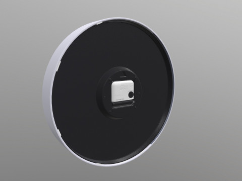 Analog Digital Wall Clock 3D Model