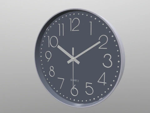 アナログデジタル壁掛け時計 3Dモデル