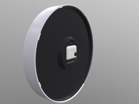 Analog Digital Wall Clock 3D Model