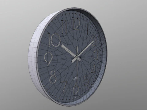 アナログデジタル壁掛け時計 3Dモデル