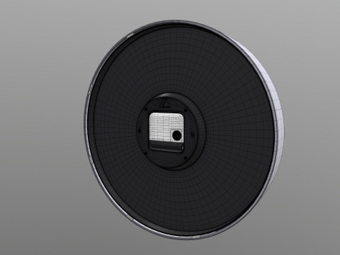 Analog Digital Wall Clock 3D Model