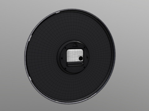 Analog Digital Wall Clock 3D Model